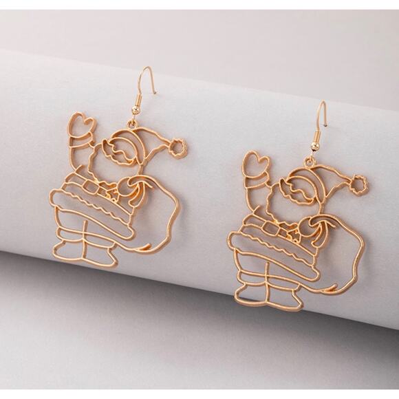 Christmas Santa Claus Earrings - Picture 1 of 1